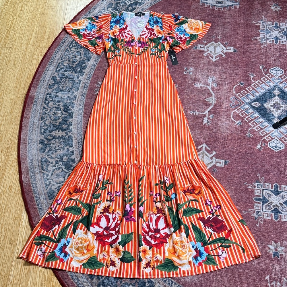 LULUS Roam the Riviera Maxi Dress NWT Size XS - Picture 12 of 15